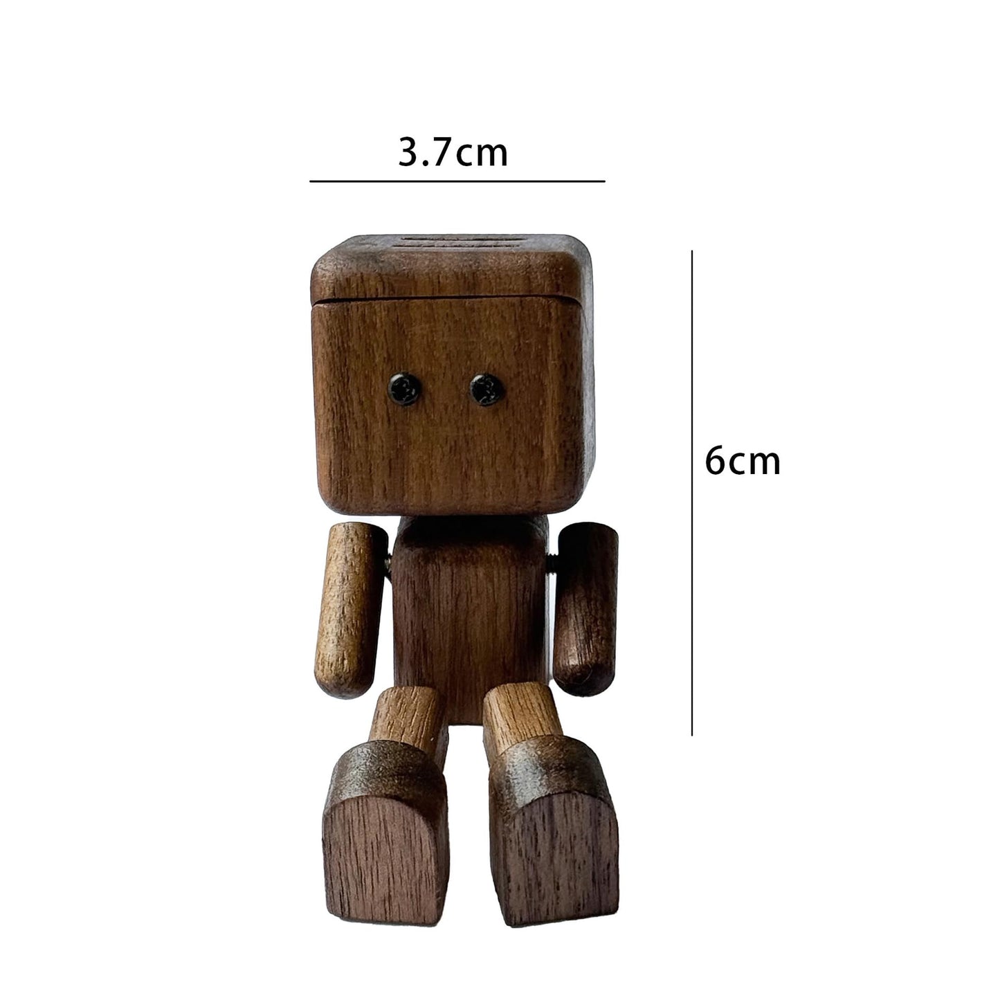 Car Air Fresheners Cute Shaking Wooden Man Figurine Diffuser (No essential oils)