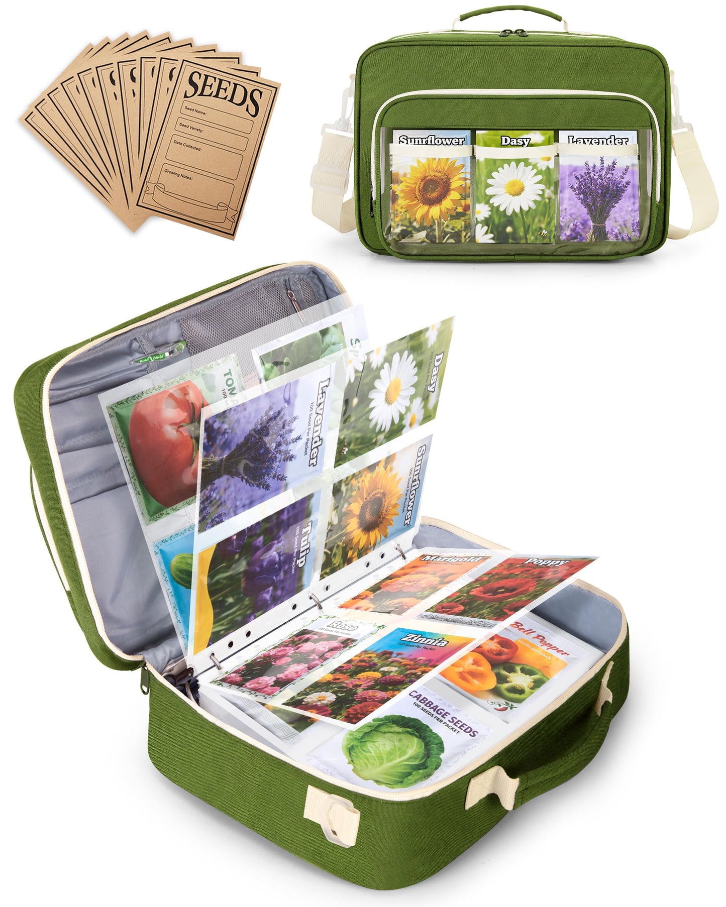 Seed Storage Organizer Binder