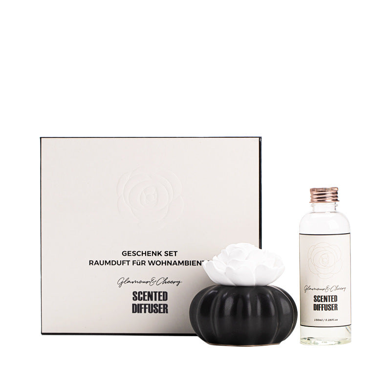 Home Handcrafted Gypsum Camellia Passive Essential Oil Diffuser