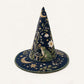 Enchanted Moon Garden Handcrafted Quilted Witch Hat