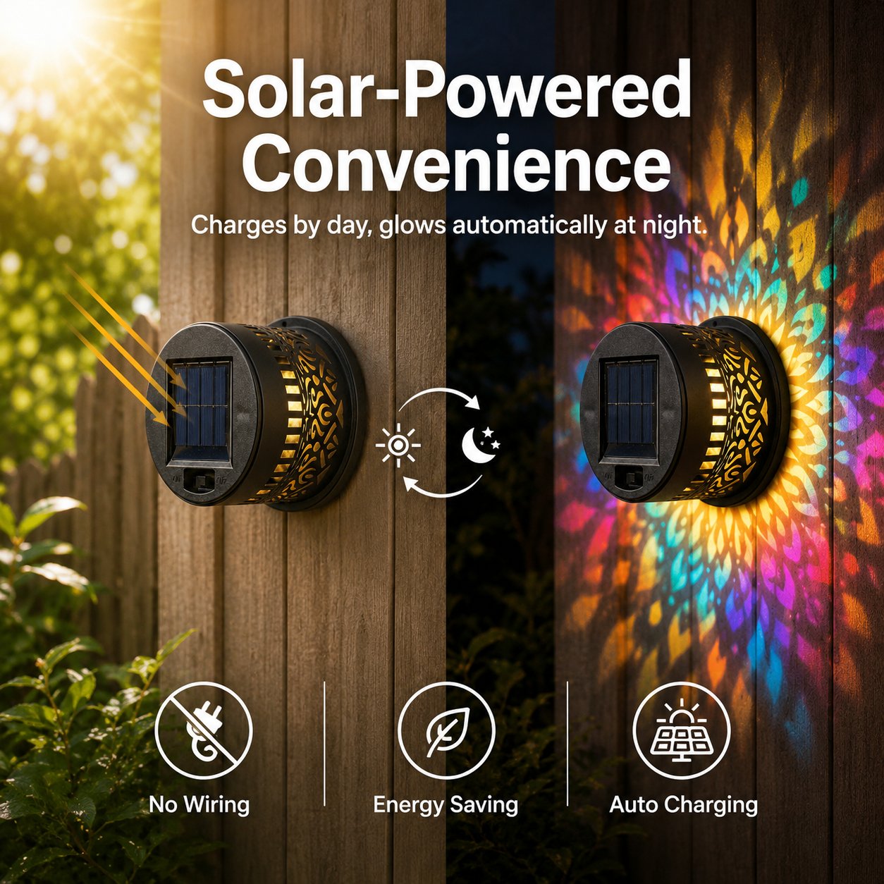 ✨Solar Mandala Wall Light Projector