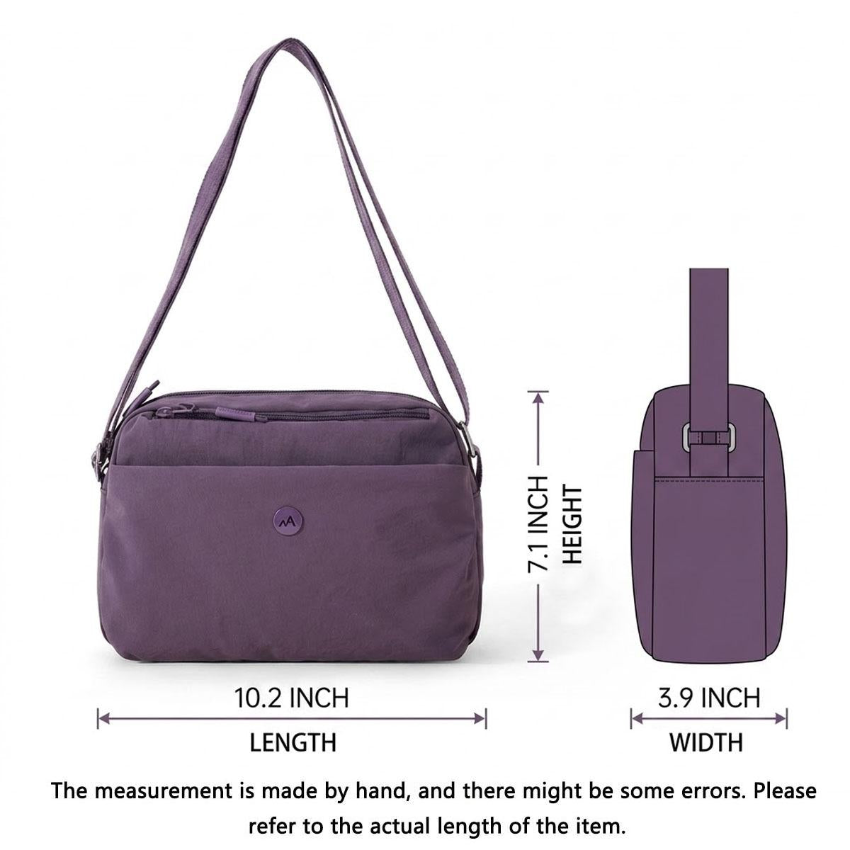 Women's Lightweight Water-Repellent Crossbody Sling Bag