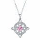 Mystical Birthstone Witches Knot Necklace – Natural Crystal🔮💞