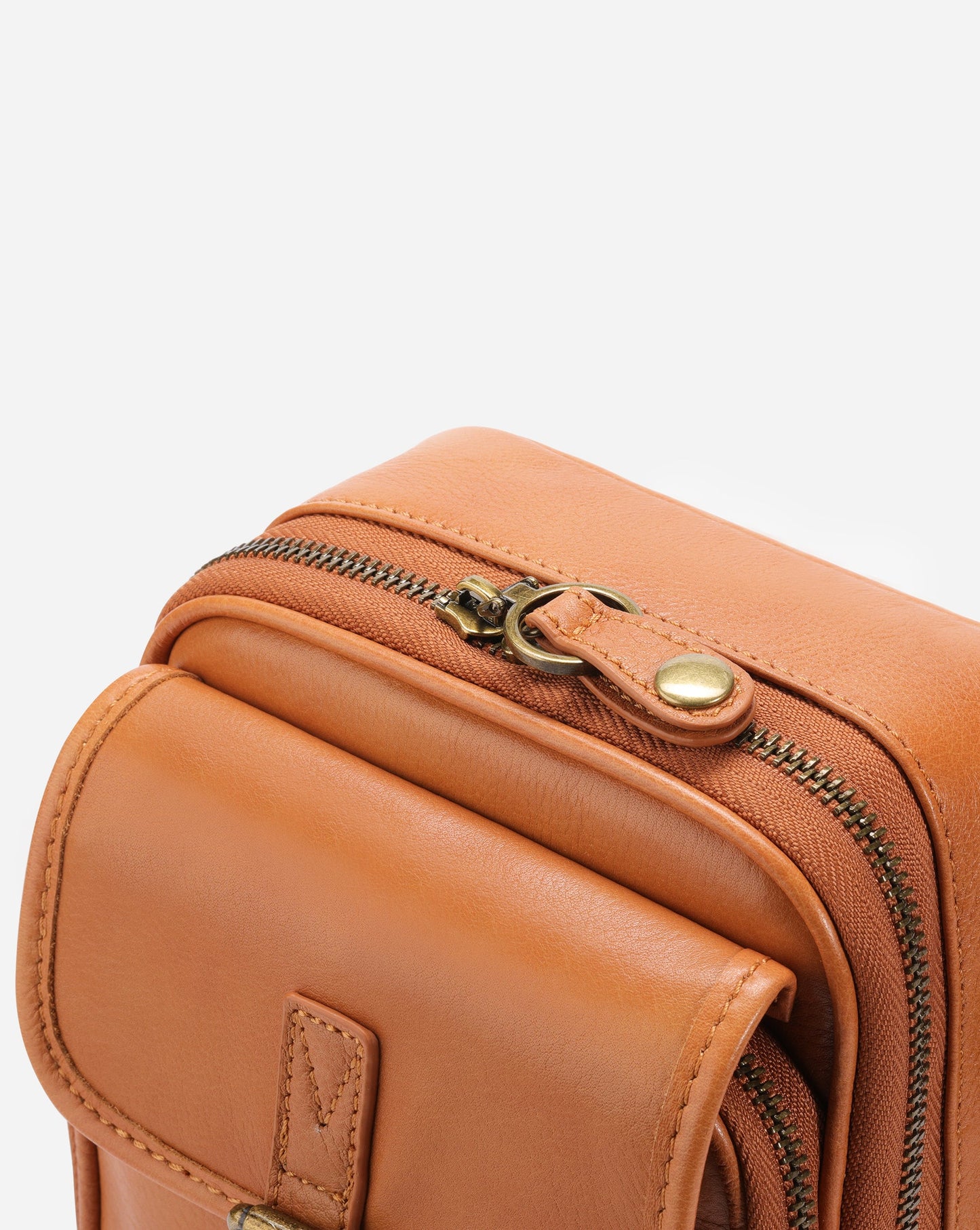 Vintage Double Layer Large Capacity Messenger Bag