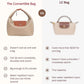 Three Looks Minimalist Crescent Convertible Bag