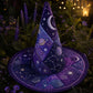 Dark Academia CosmicHandcrafted Quilted Witch Hat