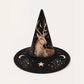 Mystical Deer Gothic Handcrafted Quilted Witch Hat