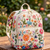 Vibrant Wildflower Quilted Backpack