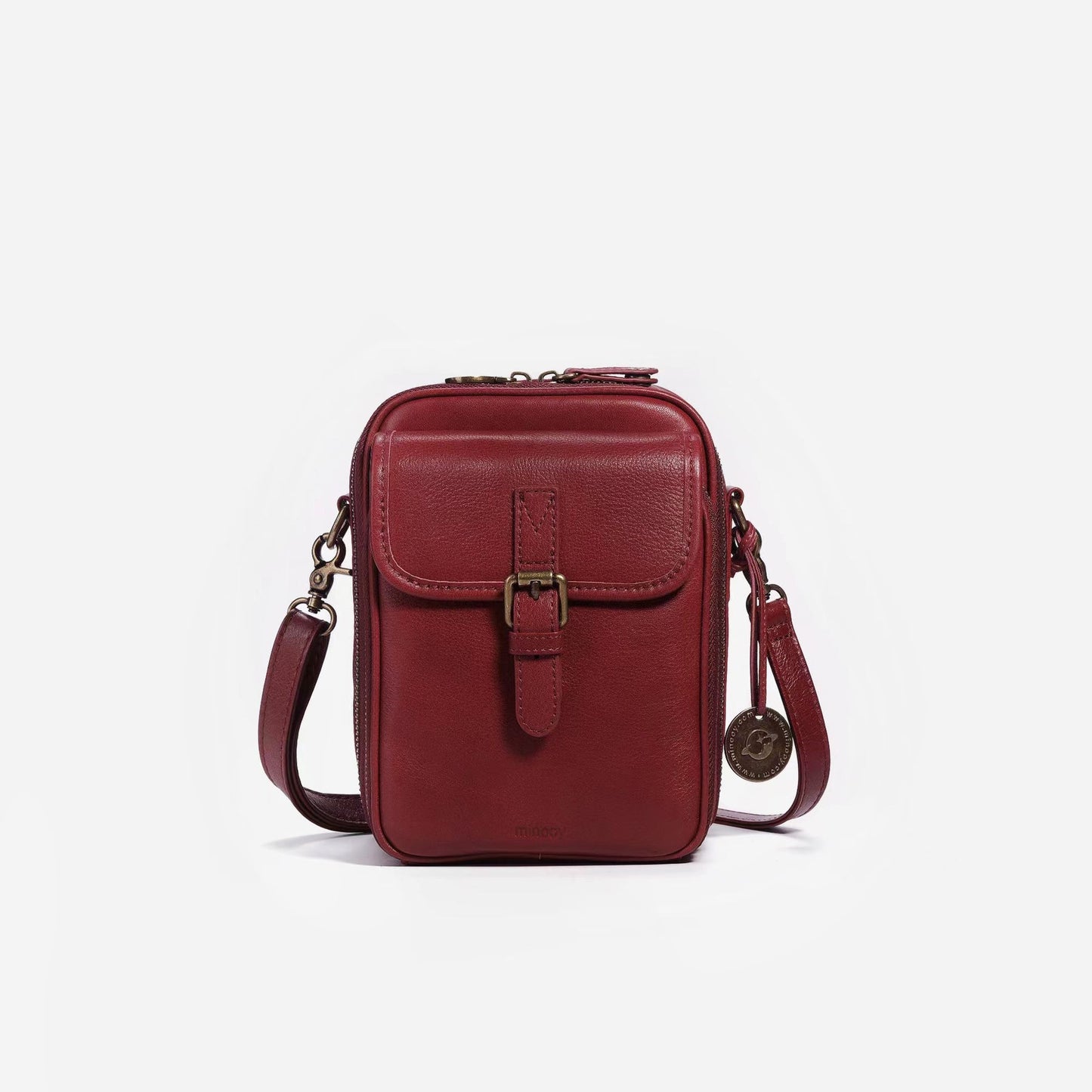 Vintage Double Layer Large Capacity Messenger Bag
