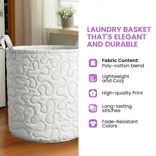 Pumpkin Harvest Quilted Laundry Basket