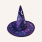 Dark Academia CosmicHandcrafted Quilted Witch Hat