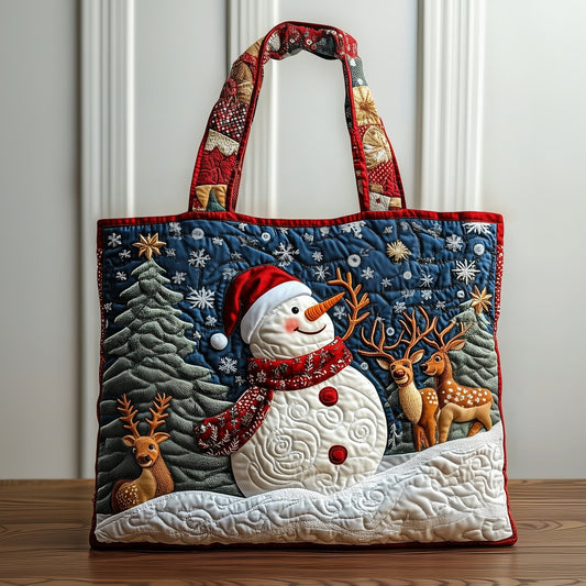 Snowman Lane Handmade Tote Bag