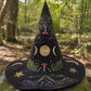 Dark Forest Mushroom Witchcore Handcrafted Quilted Witch Hat