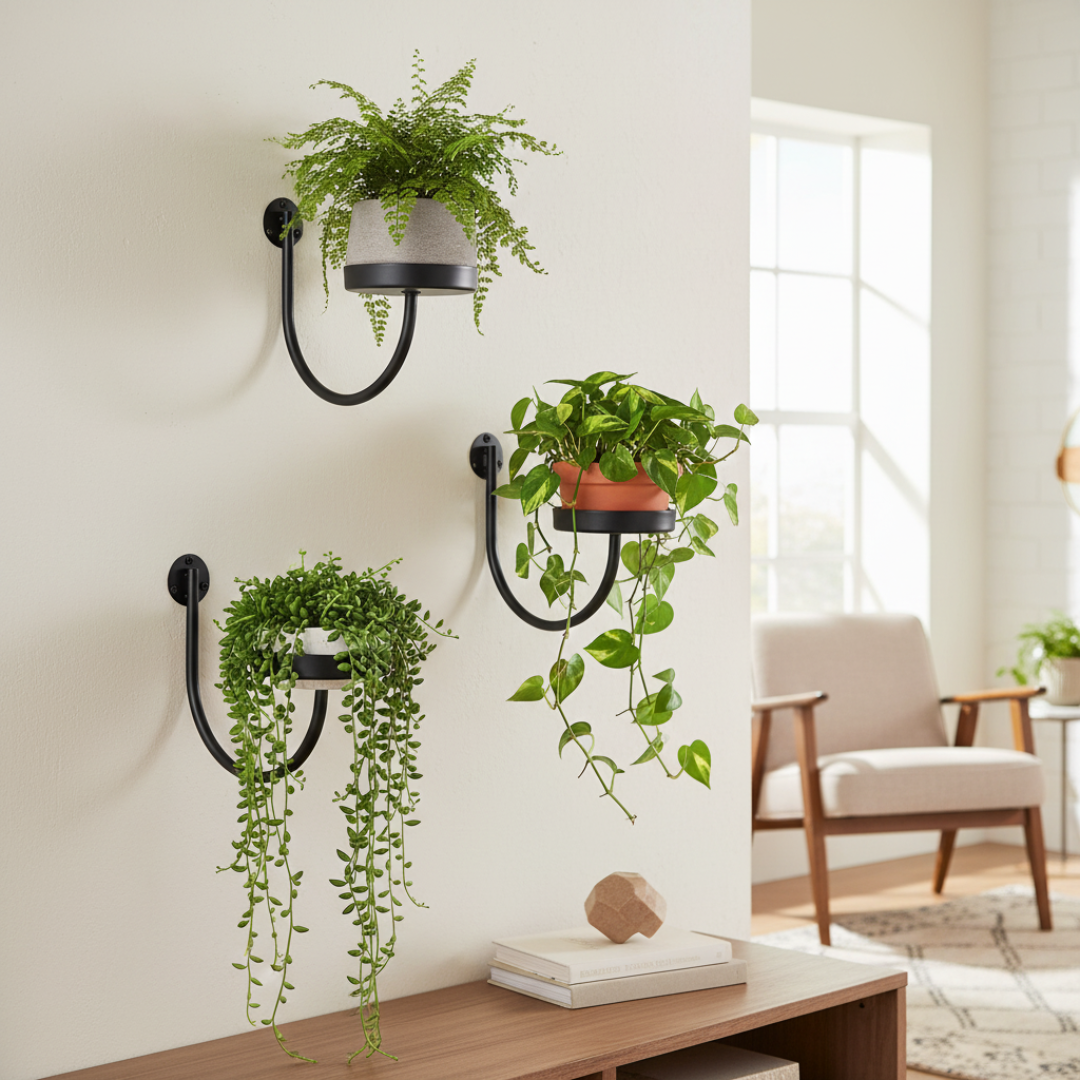 Wall-Mounted Modern Plant Pot Holders