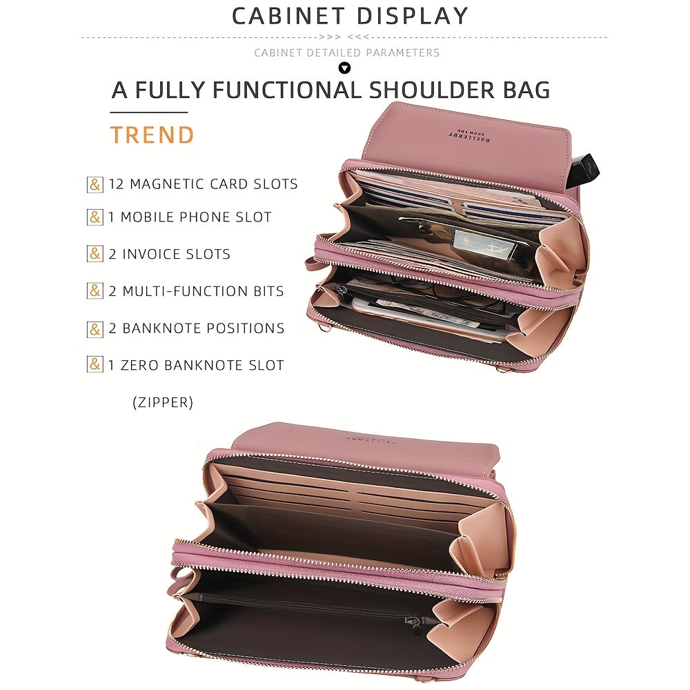 The Minimalist Multi-Compartment Crossbody Phone Wallet