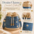 Denim Crochet Bucket Bag - 1