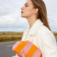 Women‘s Striped Diamond Dot Cloud Handbag