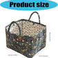 Large Capacity Floral Interior Storage Basket