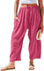 Breezyflow Linen Wide Leg Cargo Pants