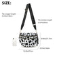 Plus Size Checkered Nylon Crossbody Bum Bag
