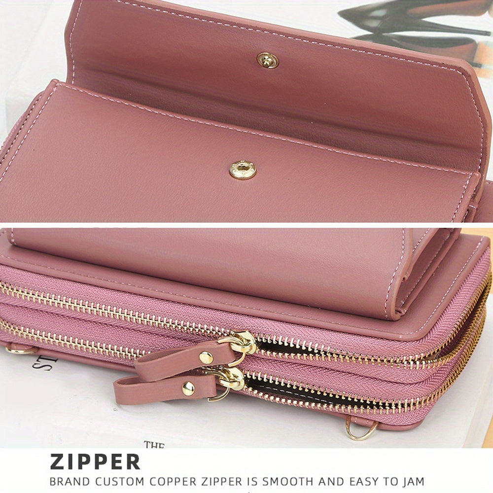 The Minimalist Multi-Compartment Crossbody Phone Wallet