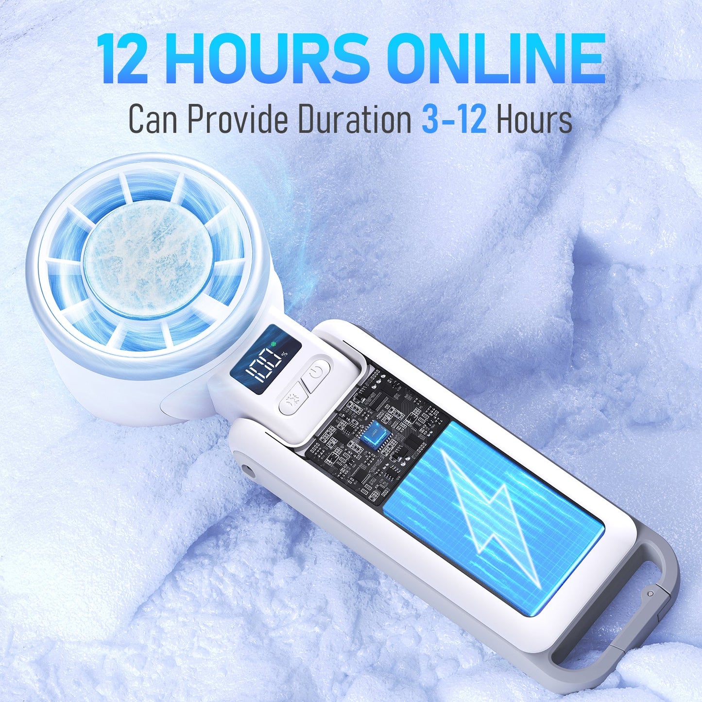 Portable Ice-Cooling Turbo Fan