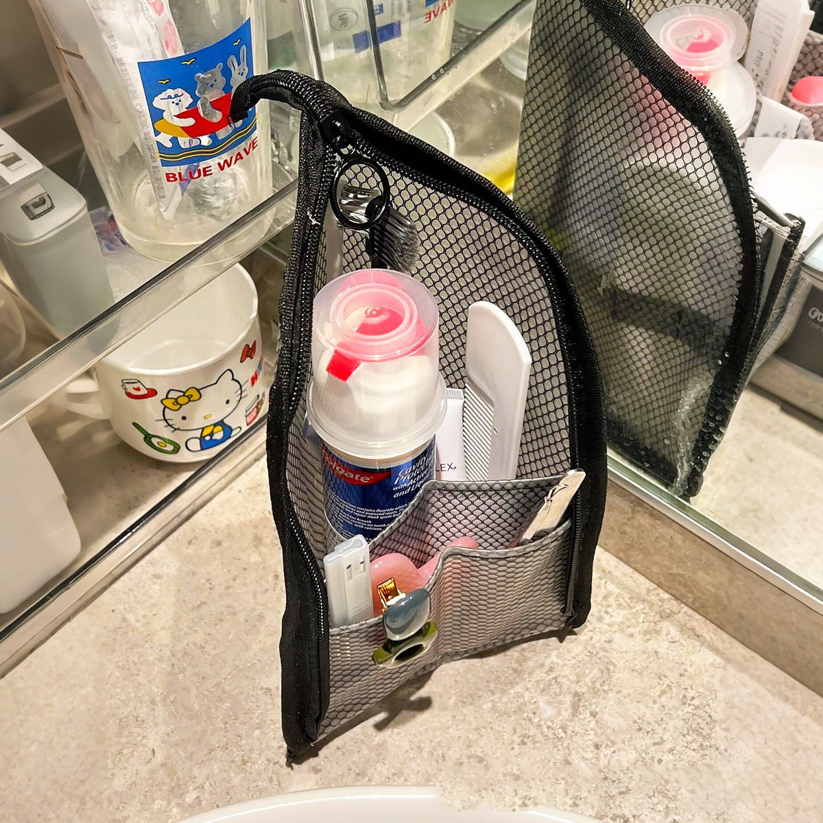 🧺Breathable Mesh Zippered Toiletry Bag