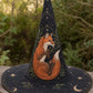 Enchanted Fox Handcrafted Quilted Witch Hat