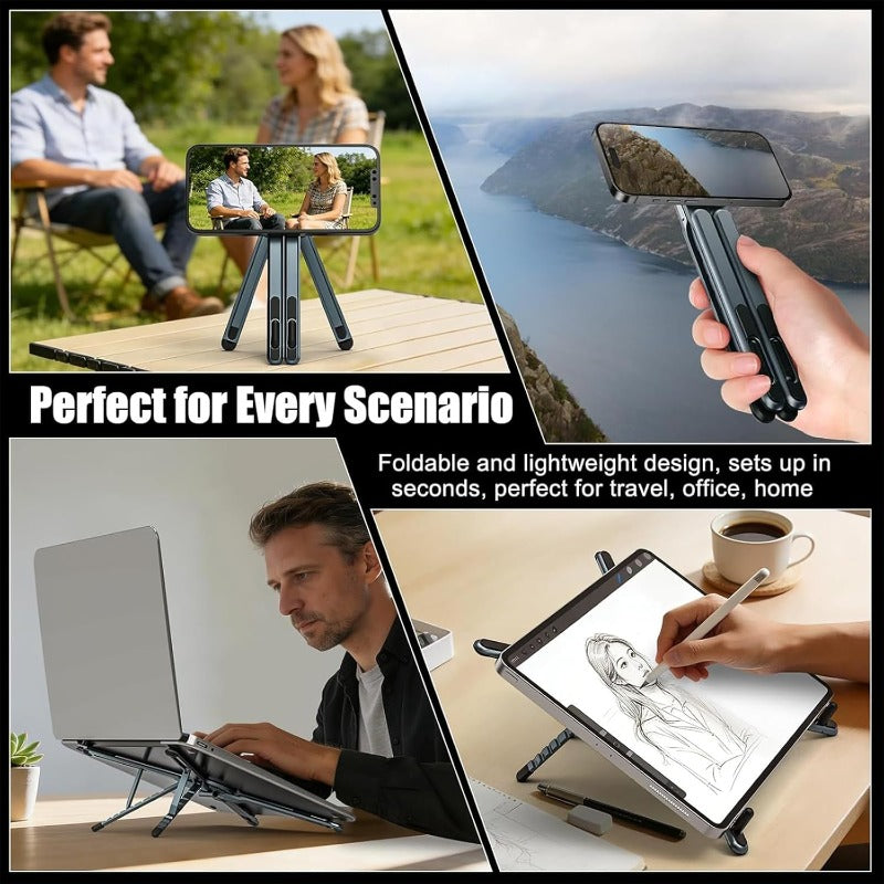 3 in 1 Magnetic Lightweight Foldable Laptop Stand