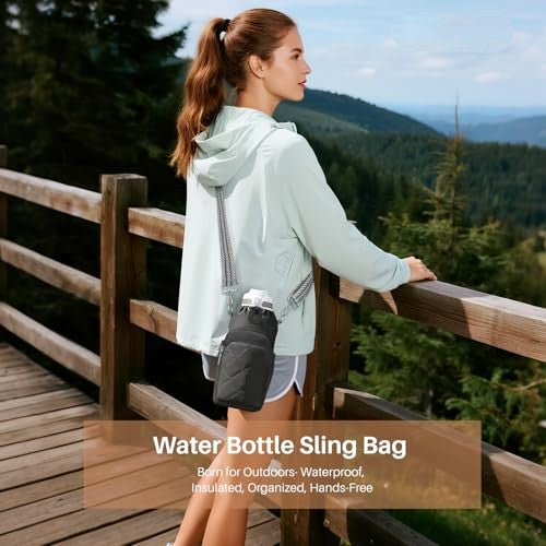 Shoulder Bag with Water Bottle Pocket