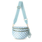 Plus Size Checkered Nylon Crossbody Bum Bag