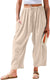 Breezyflow Linen Wide Leg Cargo Pants