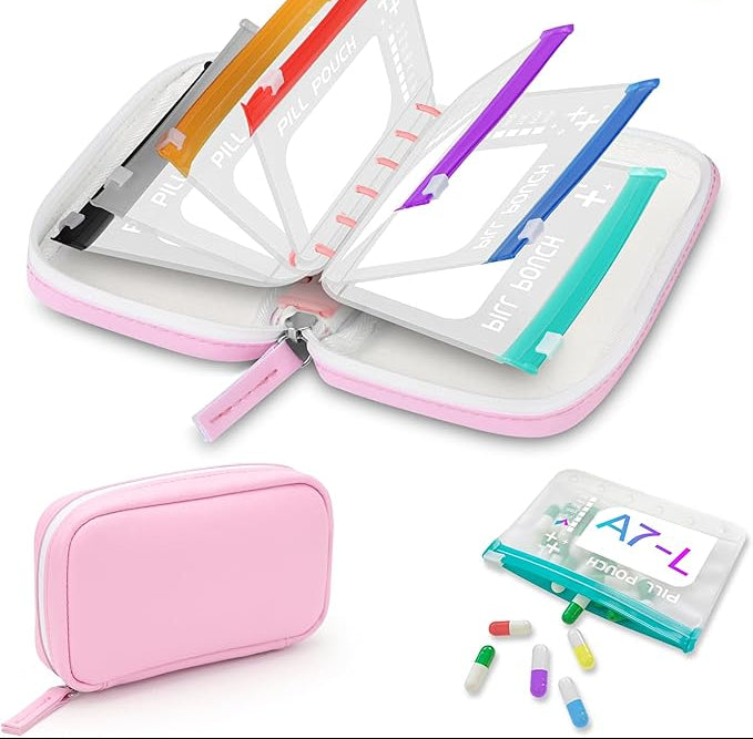 Waterproof Weekly Pill Organizer Pouch Set