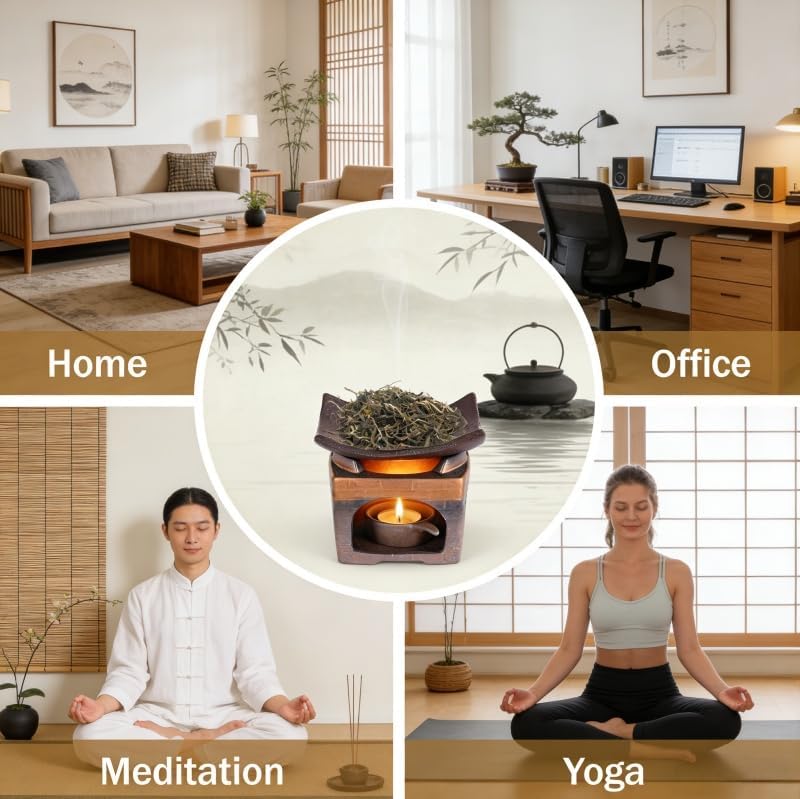 Ceramic Burner Kit for Incense & Herbs
