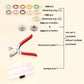 Metal Snaps Buttons with Fastener Pliers Press Tool Kit