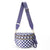 Plus Size Checkered Nylon Crossbody Bum Bag