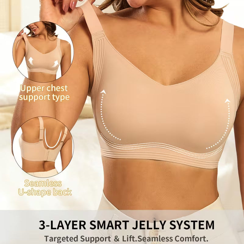 No Underwire Supportive Wireless Plus Size Bra