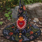Sacred Heart Handcrafted Quilted Witch Hat