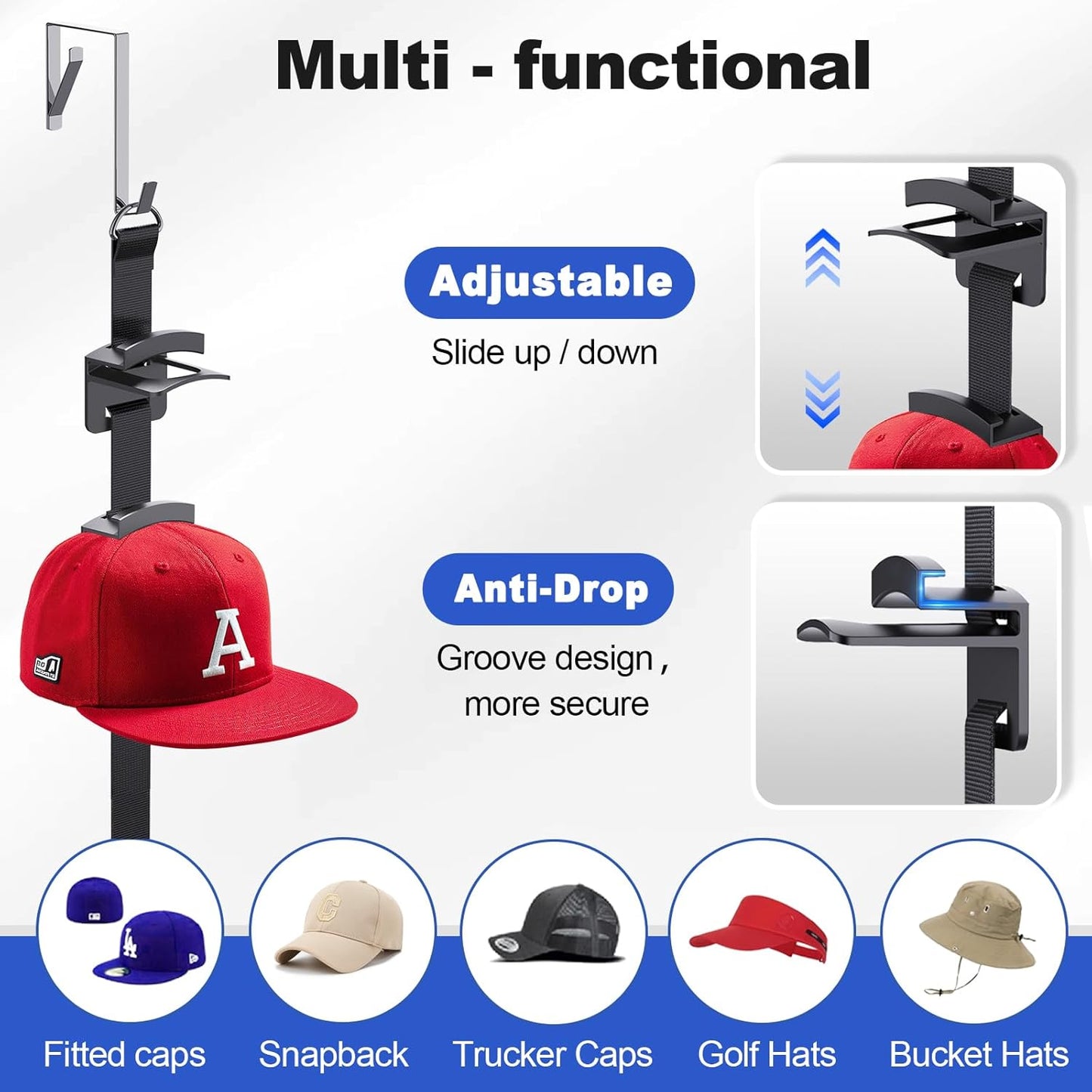 Hat Organizer Rack for Door