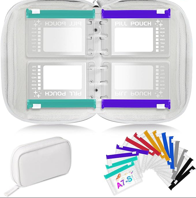 Waterproof Weekly Pill Organizer Pouch Set