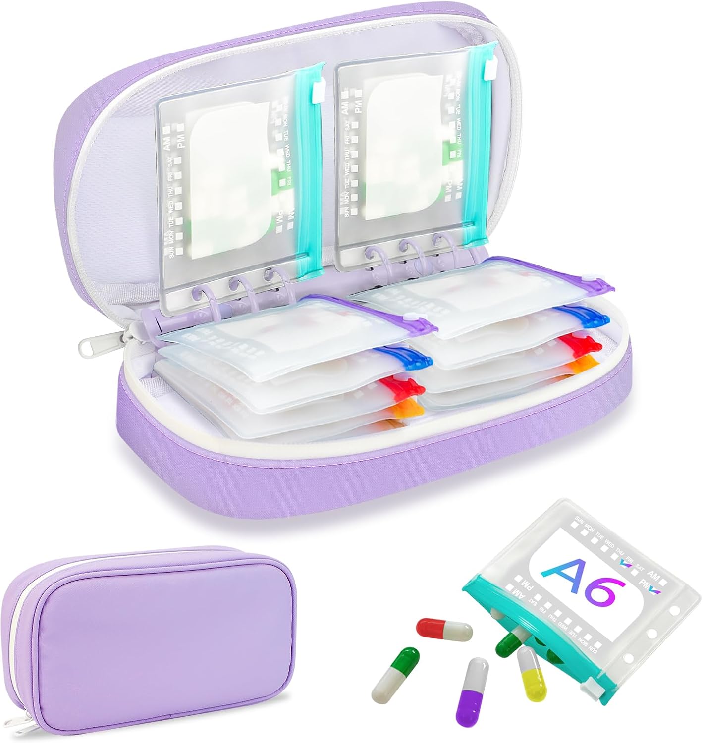Waterproof Weekly Pill Organizer Pouch Set