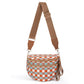 Plus Size Checkered Nylon Crossbody Bum Bag