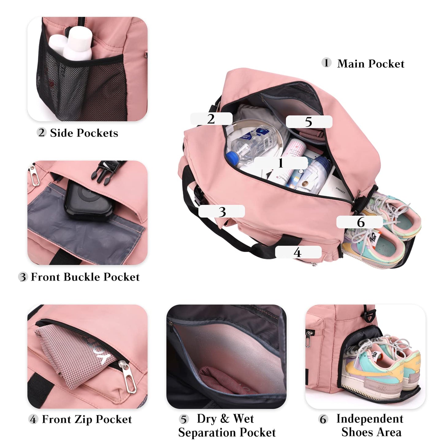 Multi-Functional Large Capacity Travel Bag