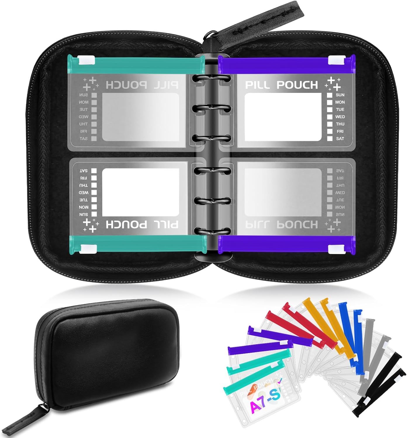 Waterproof Weekly Pill Organizer Pouch Set