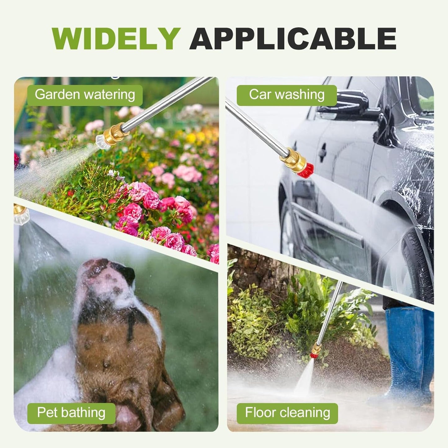 Jet Nozzle Power Washer for Garden Hose