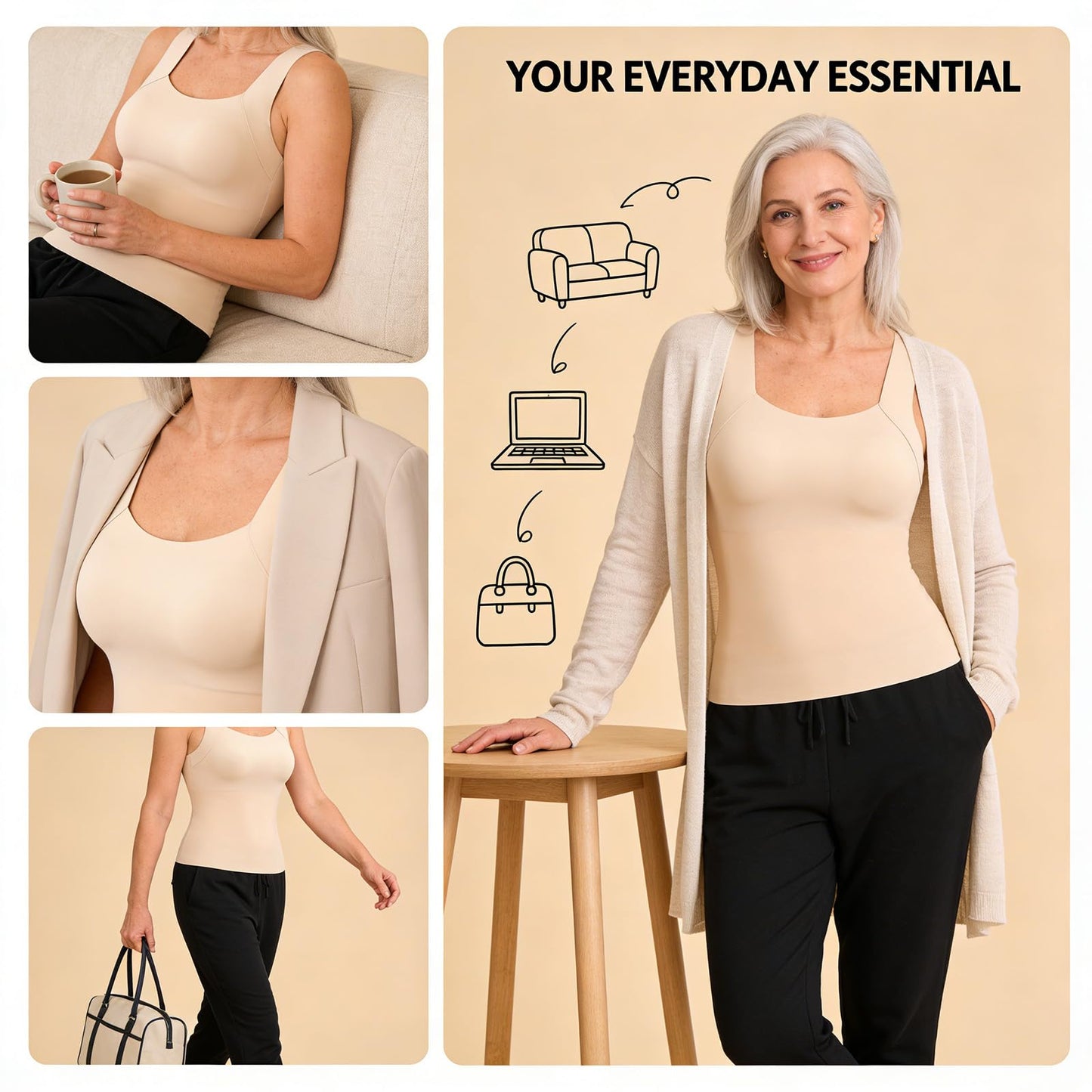 Sculpt Tank with Built-In Bra