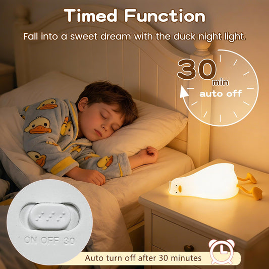 Lying Flat Duck Night Light for Kids Gifts Room Decor
