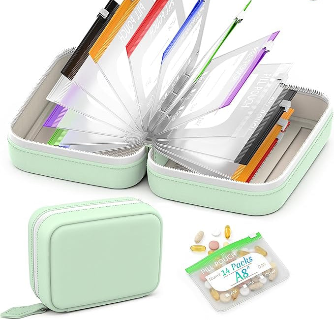 Waterproof Weekly Pill Organizer Pouch Set