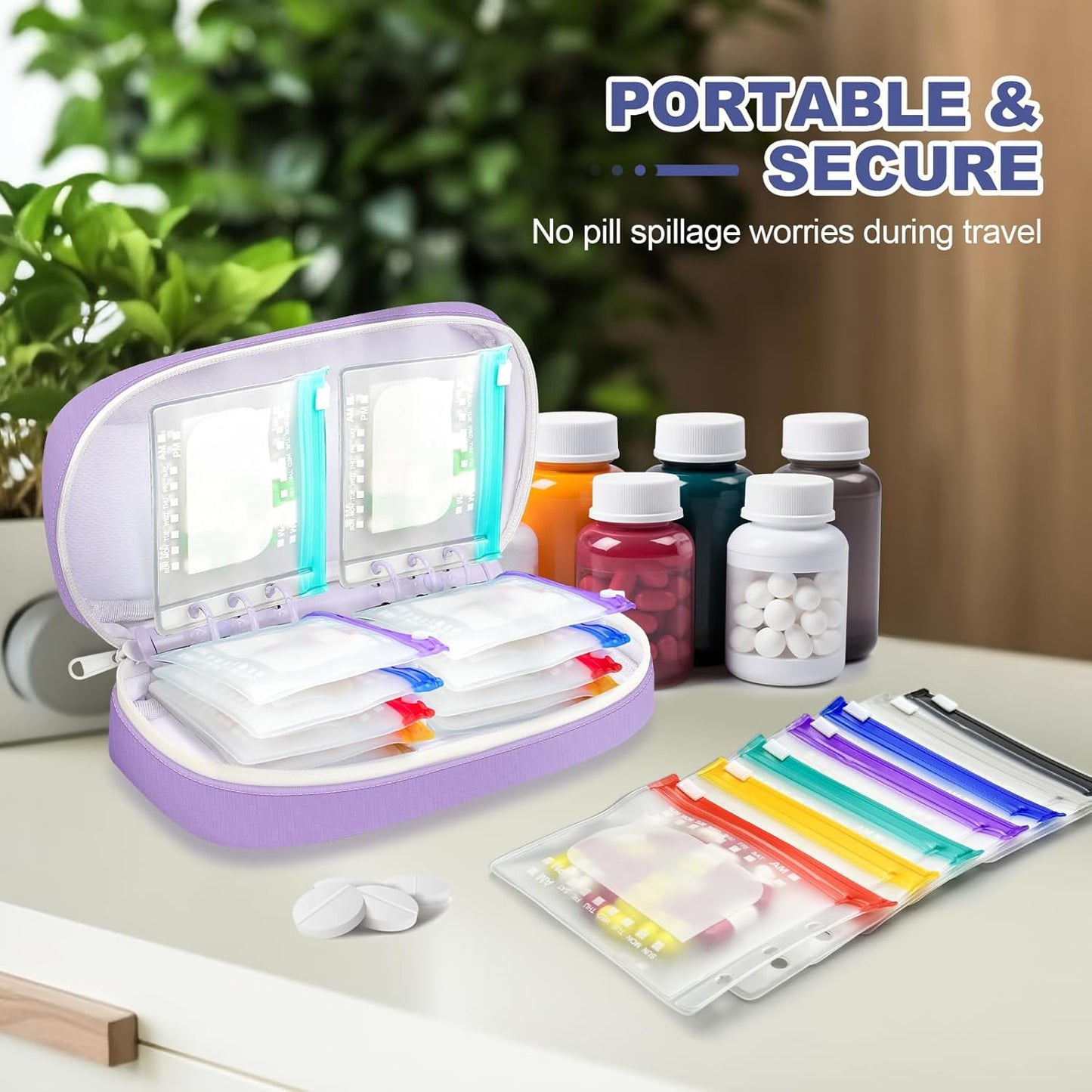 Waterproof Weekly Pill Organizer Pouch Set