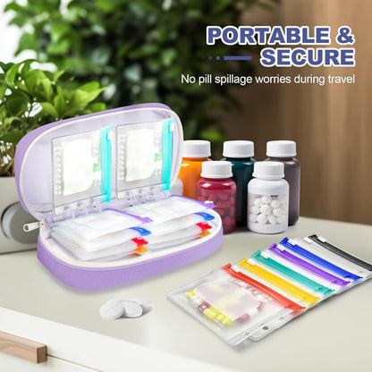 Waterproof Weekly Pill Organizer Pouch Set